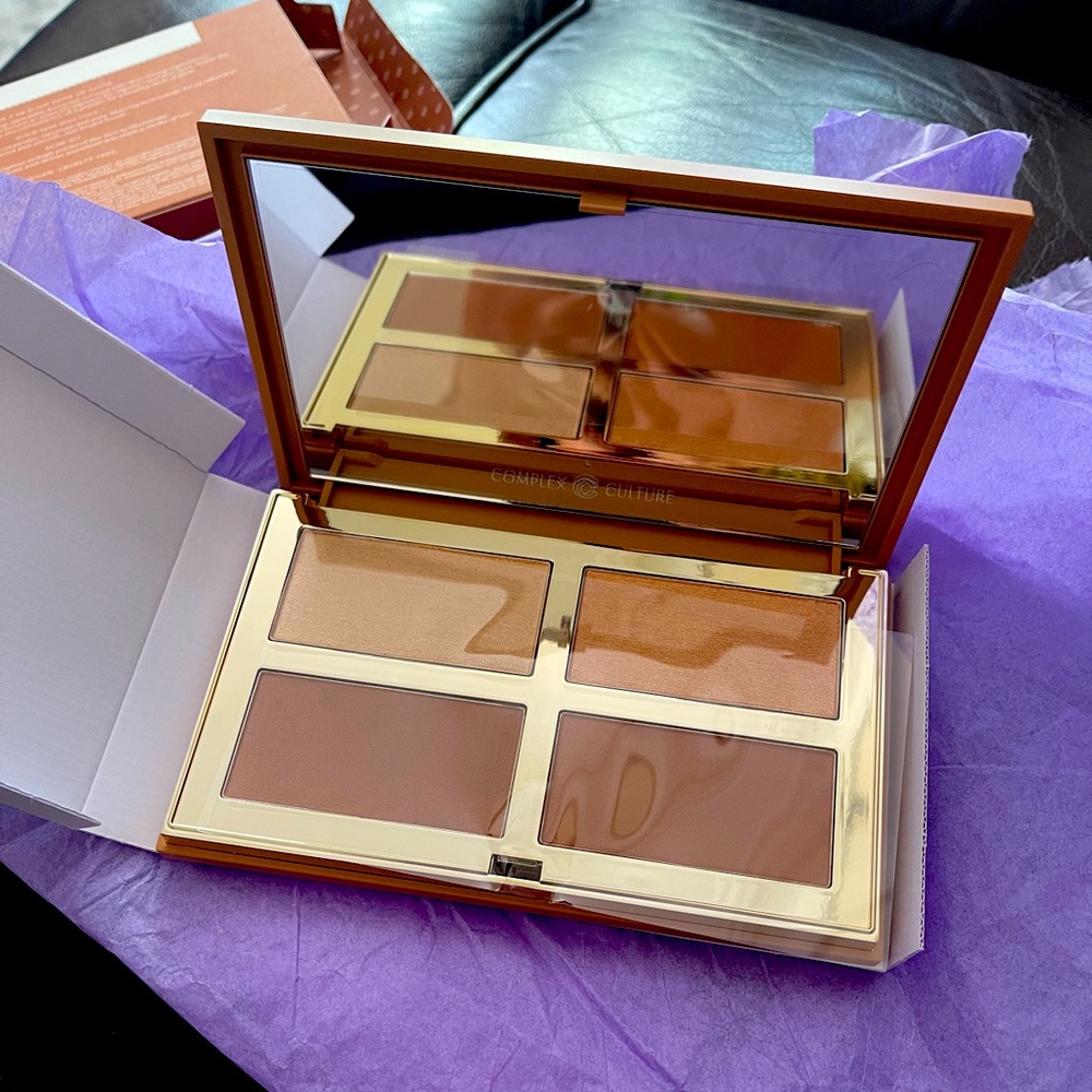 Complex Culture Please Points Baked Highlighter & Bronzer Quad NET WT 12G/0.4OZ